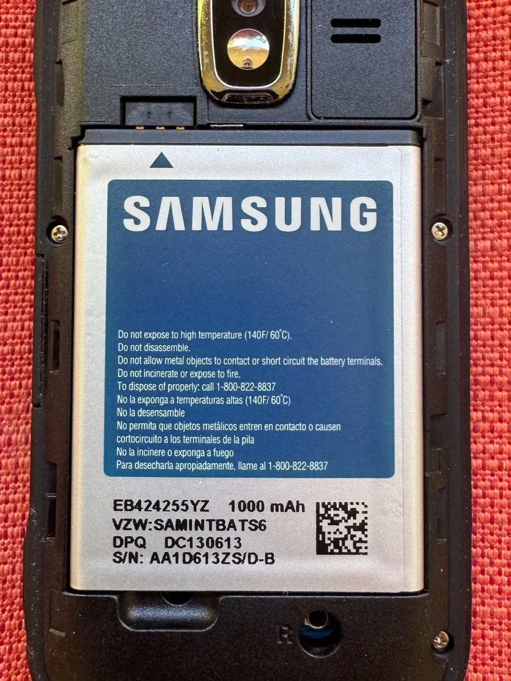 Samsung Intensity SCH-U485 Verizon Black Slide QWERTY Cell Phone‎ Parts Repair